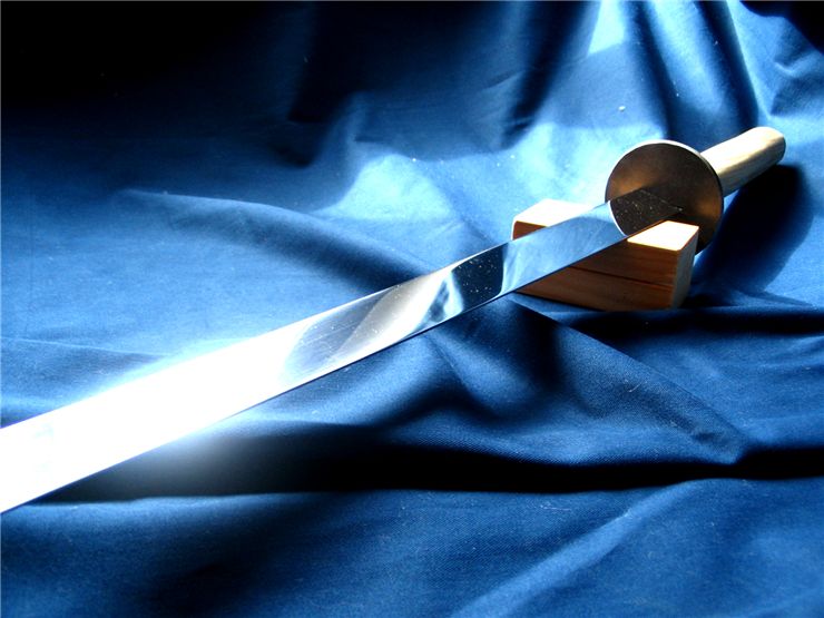 Picture Of Sword Blue Background