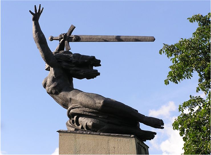 Picture Of Sword On Nike Monument